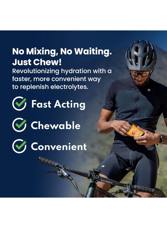 SaltStick Electrolytes FastChews Citrus Burst, Chewable Hydration Tablets, Sodium Potassium Magnesium Calcium, 60 Chewable Tablets - Image 4